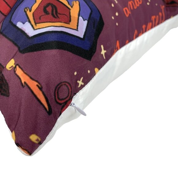 Harry Potter Decorative Throw Pillow Howlers Sorcerers Stone Sorting Hat Frog Ra - Picture 3 of 12